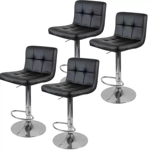 Kit 4 Banquetas Gomos Preta