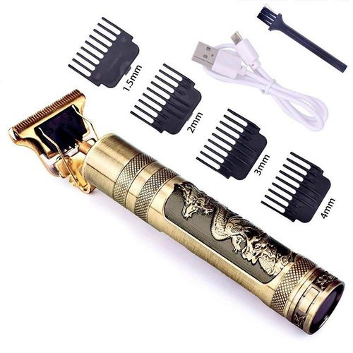 Máquina De Barbear E Cortar Cabelo Recarregável Sem Fio Dragão