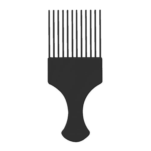 Pente Plastico Afro Com Dentes Finos - Santa Clara