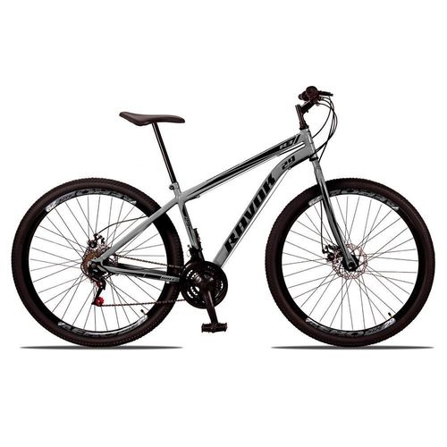 Bicicleta Aro 29 Freio A Disco Traseiro Shimano Aço 21 Velocidades Grafite