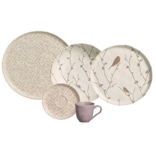 Aparelho De Jantar 30 Peças Bio Luar Porto Brasil