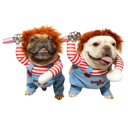 Fantasia Pet Chucky Cachorro Gato Faquinha Terror Divertido