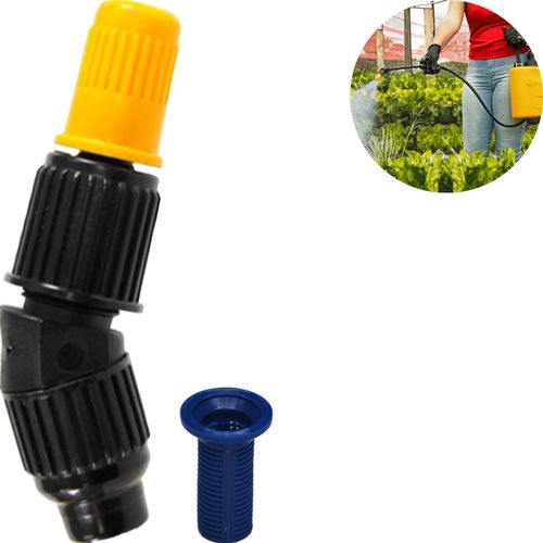 Kit de Junção com Porca e Bico Cone Regulável Filtro para Pulverizador Manual Brudden