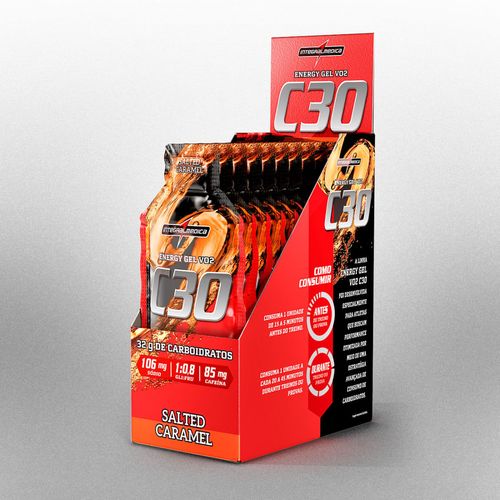 Energy Gel VO2 C30 com cafeína - 10 Unidades