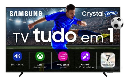 Smart TV 65" Samsung Crystal Ultra HD 4K U8600F com Sistema Operacional Tizen, Tecnologia HDR, SmartThings, Xbox Cloud Gaming e Alexa Integrada