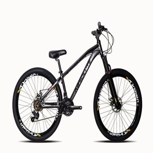 Bicicleta Absolute Brutus26 Câmbios Shimano 21 Velocidades Cinza/grafite