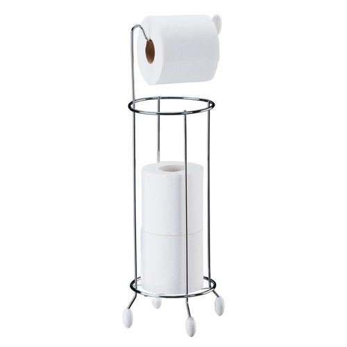 Suporte de Chão para Papel Higiênico Utimil em Aço Cromado - 51 cm