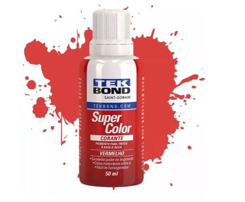 Corante Liquido Vermelho 50ml Tekbond