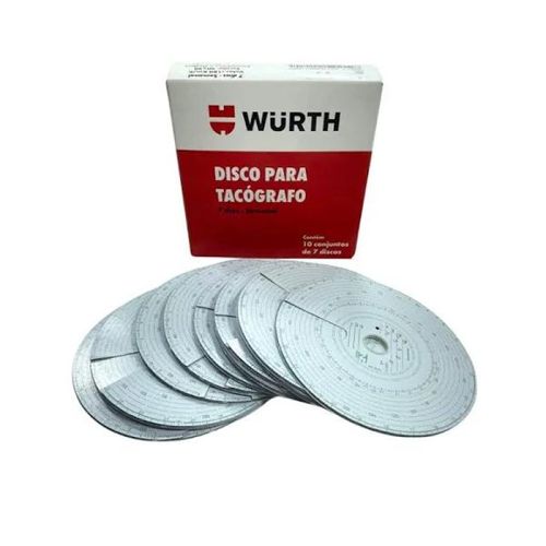Disco Tacografo Diario Caixa Com 100 Un Wurth