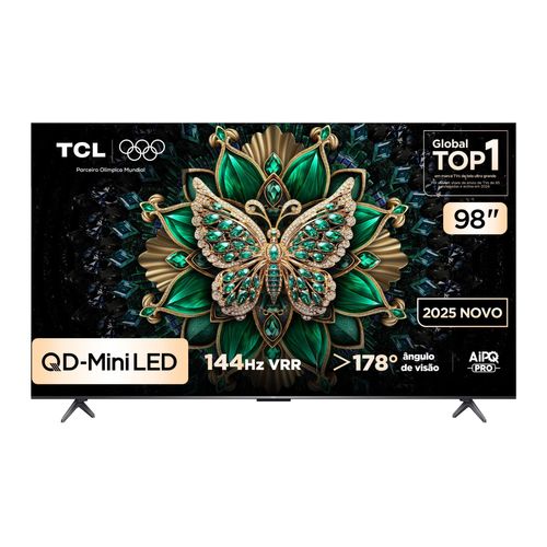 Smart TV 98” TCL 98C6K 4K QD-Mini LED Google TV 144Hz