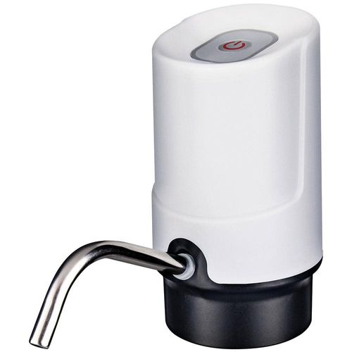 Bomba Elétrica para Galão de Água Euro Branca Encaixe Universal com Cabo USB e Mangueira de Silicone