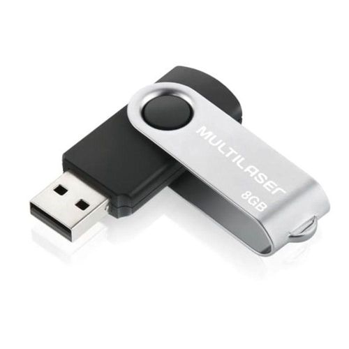 Pen Drive Usb 2.0 - Twist - 8 Gb - Multilaser