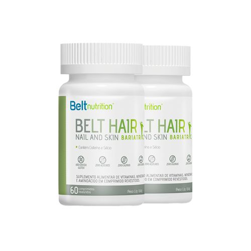 COMBO 2 UNIDADES BELT HAIR NAIL AND SKIN BARIATRIC TABS BELT NUTRITION - 60 CÁPSULAS CADA