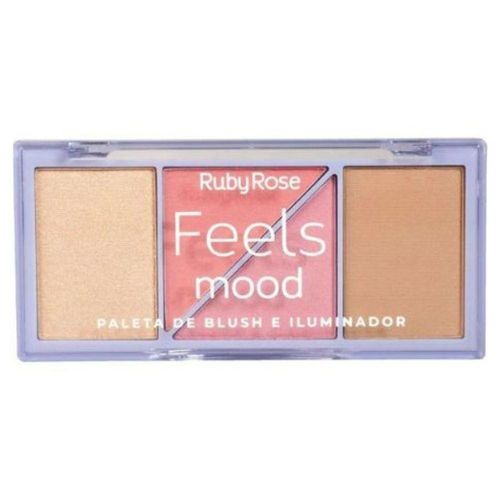 Ruby Rose Hb7529 Paleta De Blush E Iluminador Feels Mood 10,3g