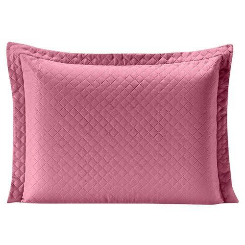 Porta Travesseiro Rosa branco Avulso Dupla Face com Zíper
