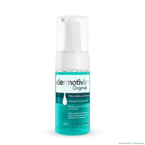 Sabonete Facial em Espuma Dermotivin Pele Mista a Oleosa 130ml