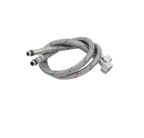 Engate Flexivel Trancado 50cm C/2un Monocomando Cristallo