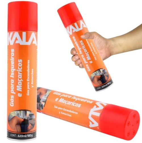 Gas Isqueiro Macarico 320ml/180g Kala