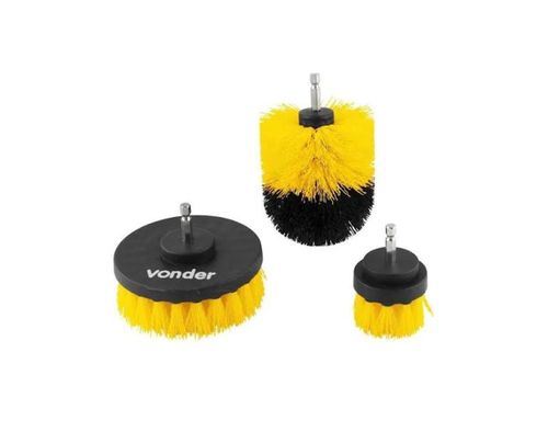 Escovas Rotativas P/ Parafusadeira/furadeira  C/3pc Vonder