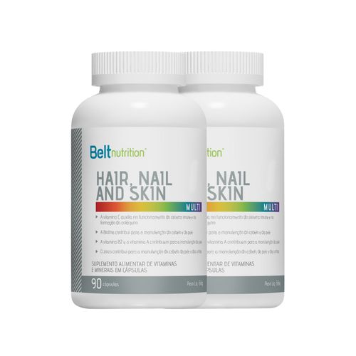COMBO 2 UNIDADES BELT HAIR NAIL AND SKIN PLUS 90CAPS BELT NUTRITION