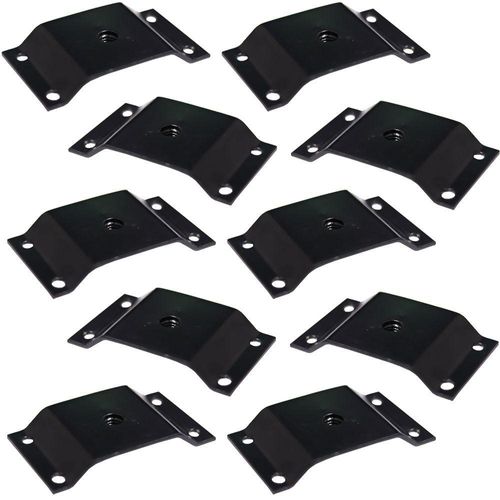 Kit 10 Chapinhas Elevada Fixação Pés Palito Rosca 5 16 Preto