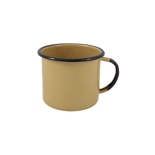 Caneca Média Esmaltada Marrom 160 Ml Ewel