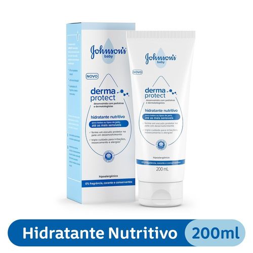 Hidratante Nutritivo Infantil Johnsons Baby Derma Protect 200ml