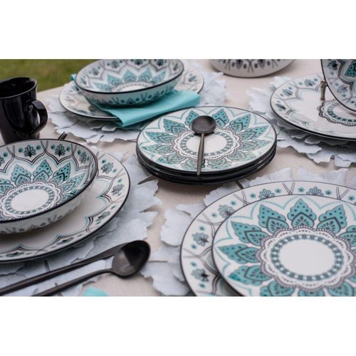 Conjunto De Pratos De Sobremesa 06 Peças Serene Oxford