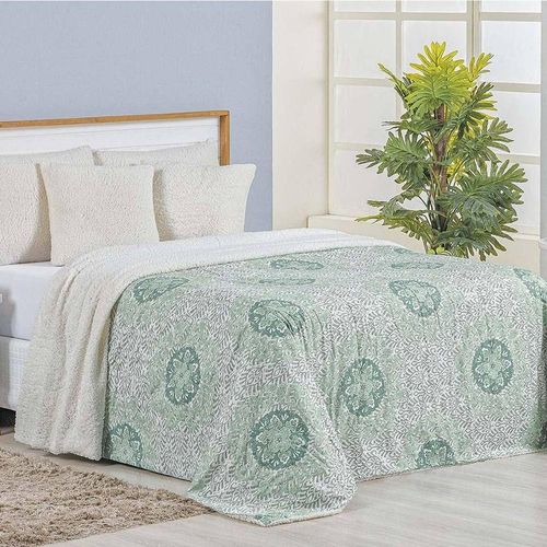 Cobertor King Top Line Estampado Hipercal-sherpa 1 Peça - Lotus