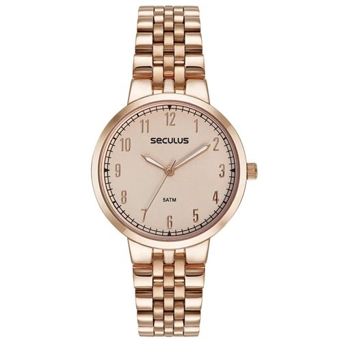 Relógio Feminino Séculus Rosê. Referência: 77249LPSVRS2