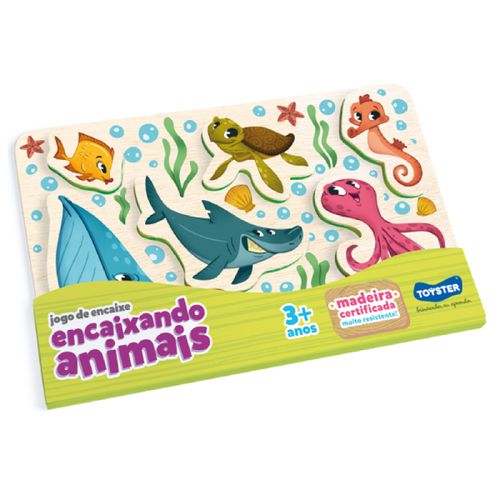 Jogo Encaixando Animais do Mar - Toyster