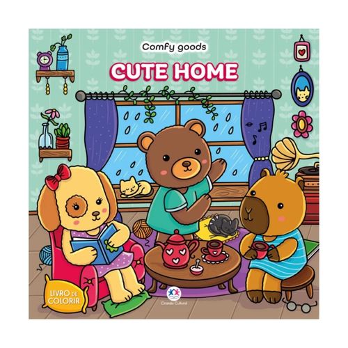 Livro de Colorir Cute Home 22 Páginas - Ciranda Cultural