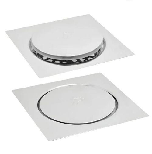 212200 Ralo Automatico Rainha 15x15 Cromando Square
