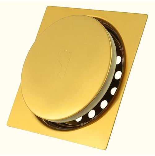 216529 Ralo Automatico Rainha 15x15 Gold Brilhante Square