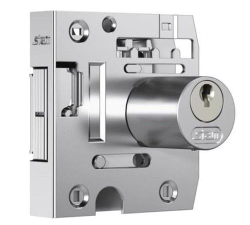 Fechadura Cromado 2002 Cilindro Redondo Porta Vidro Stam