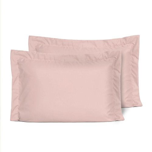 Kit Fronhas Slim Com 3 Abas Percal 200 Fios 50cm X 70cm 2 Peças - Rose