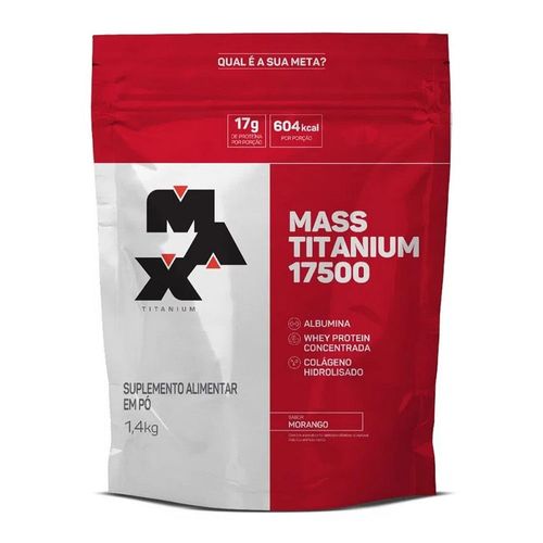 Mass 17500 Max Titanium Refil Morango 1,4kg