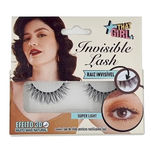 Cílios Postiços That Girl Invisible Lash 3d Super Ligth