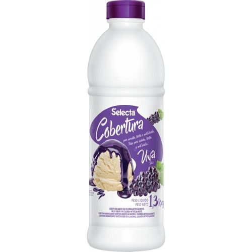 Cobertura Concentrado De Sorvete E Sobremesas Selecta 1,3kg Uva