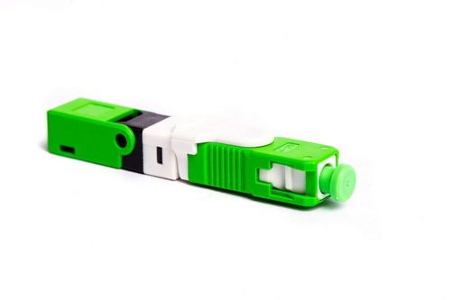 Conector Óptico de Campo SC/APC (Verde) Tipo Click - 1 Unidade