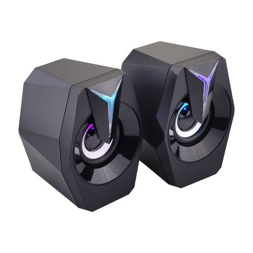 Caixa De Som Usb Para Pc / Notebook 6w Rms Led Rgb  - K8