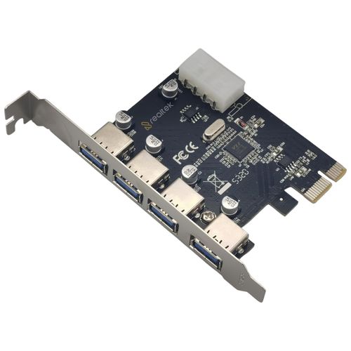 Placa Pci-E X1 Para 4 Portas Usb 3.0 - F3 JC-PCI-3.0