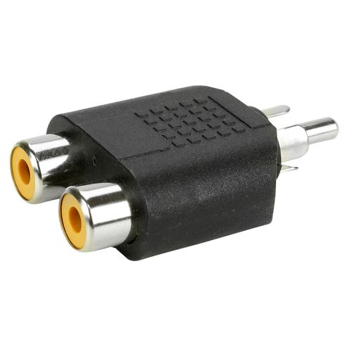 Adaptador Duplicador Rca, 1 Macho x 2 Fêmeas - 003-1207