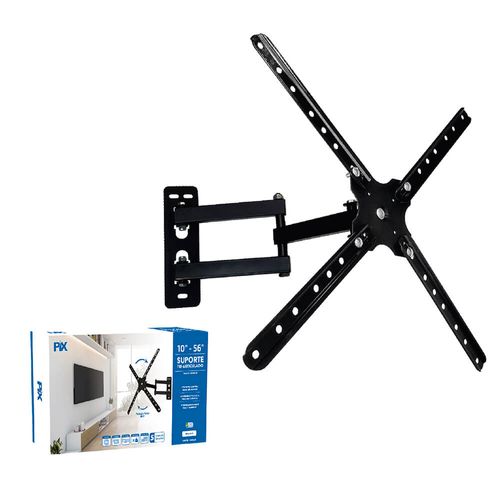 Suporte Para TV / Monitor Tri Articulado, 10 a 56 Polegadas - Pix PX-11