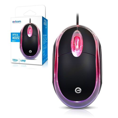 Mouse Óptico Usb 1000Dpi  - Exbom MS-9