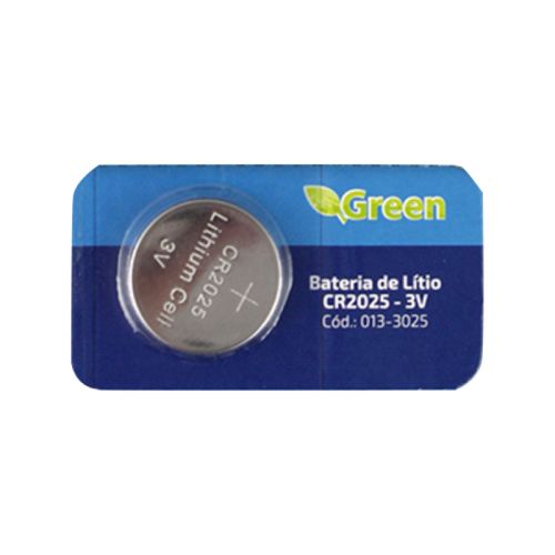 Pilha Bateria CR 2025 Green 013-3025 - 1 Unidade