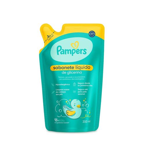 Refil Sabonete Líquido Glicerina Pampers 350ml