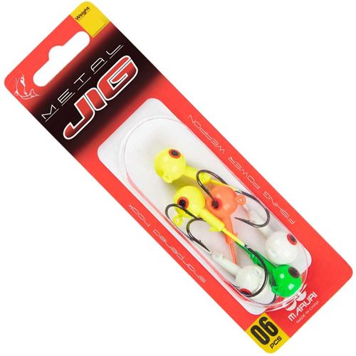 Isca Maruri Jig Metal Colorido 10g 6 Unidades