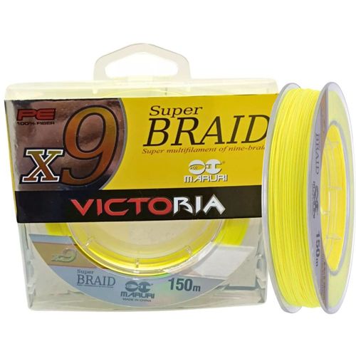 Linha Multifilamento Maruri Victoria X9 0,40mm 60lb 150m Amarela