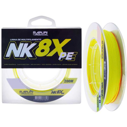 Linha Multifilamento Maruri By Nakamura NK 8X 0,16mm 17,6lb 200m